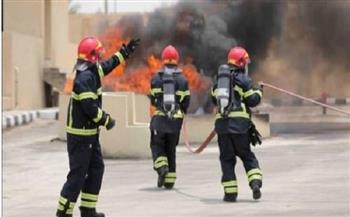 الحماية المدنية تسيطر على حريق نشب في ورشة موبيليا بقنا