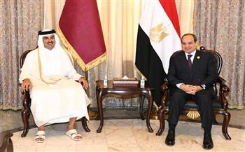 اتصال الرئيس السيسي مع أمير قطر واستقبال جيل بايدن بالقاهرة يتصدران اهتمامات الصحف