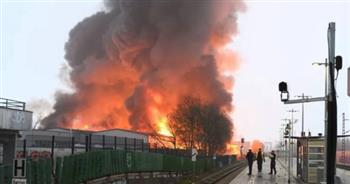 اندلاع حريق ضخم في غابات مدينة جوتربورج الألمانية بالقرب من ميدان تدريب عسكري 