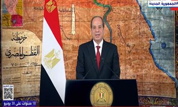 السيسي: حجم التضحيات التي قدمها الشعب المصري لا يليق بها سوى الانتصار