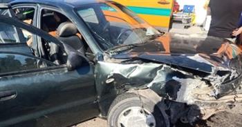 إصابة شخصين في حادث تصادم على طريق بورسعيد