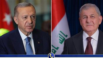 الرئيس العراقي يؤكد لإردوغان حرص بلاده على تعزيز العلاقات الثنائية