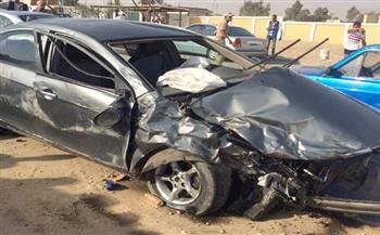 إصابة 4 أشخاص في حادث تصادم سيارة ملاكي بطريق بلبيس