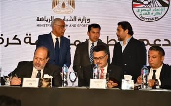 وزير الشباب والرياضة يشهد المؤتمر الصحفي لمبادرة دعم وتطوير منظومة الكرة المصرية