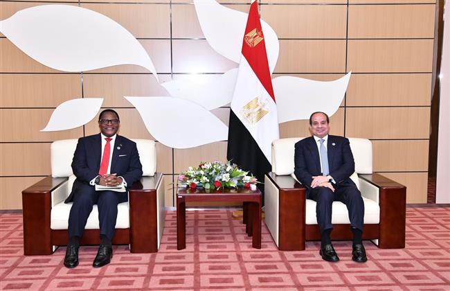 الرئيس السيسي يؤكد حرص مصر على تعزيز التعاون المشترك مع مالاوي