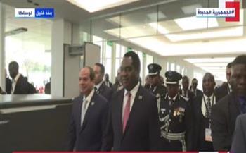 الرئيس السيسي يصل مقر انعقاد قمة الـ«كوميسا» الـ22 التي تستضيفها زامبيا