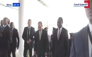 لحظة وصول الرئيس السيسي لمقر انعقاد قمة الـ «كوميسا» في زامبيا| فيديو