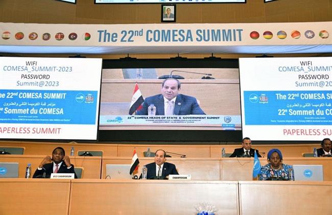 كلمة الرئيس السيسي في قمة الكوميسا بزامبيا تتصدر اهتمامات صحف القاهرة