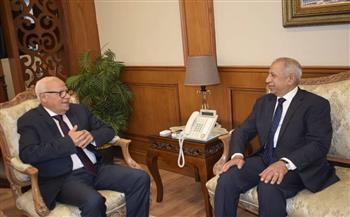 محافظ بورسعيد يستقبل رئيس «الأكاديمية العربية للعلوم والتكنولوجيا»