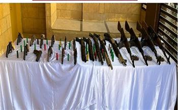 ضبط 42 قطعة سلاح في حملات أمنية بأسيوط