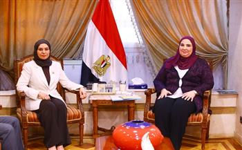وزيرة التضامن تستقبل سفيرة مملكة البحرين في القاهرة  