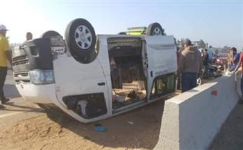 مصرع وإصابة 3 أشخاص في حادث انقلاب سيارة بالصحراوي الغربي 