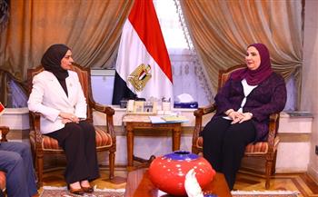 وزيرة التضامن تلتقي سفيرة البحرين بالقاهرة لبحث تعزيز التعاون بين البلدين