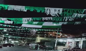   استعدادا لنهائي كأس رابطة الأندية.. شوارع بورسعيد تتزين باللون الأخضر