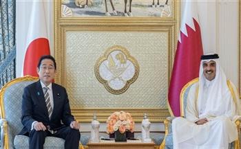 أمير دولة قطر ورئيس الوزراء الياباني يعقدان جلسة مباحثات رسمية