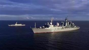 انطلاق مناورات بحرية روسية صينية في بحر اليابان