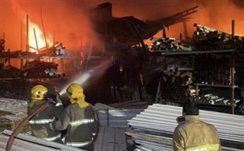السلطات الكويتية تسيطر على حريق مخزن في سكراب بمنطقة أمغرة