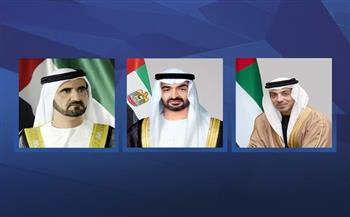 رئيس دولة الإمارات ونائباه يعزون أمير قطر فى وفاة الشيخ محمد بن حمد