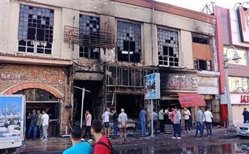 إخماد حريق بمطعم ومنشآت تجارية وسط الإسكندرية دون إصابات 