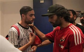 حسين الشحات يعتذر لمحمد الشيبي بعد مباراة الأهلي وبيراميدز 