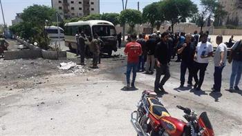 انفجار دراجة نارية مفخخة قرب حافلة مدنية في ريف دمشق