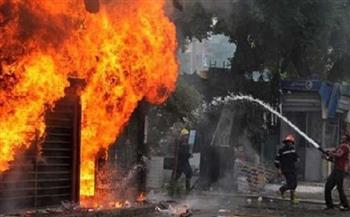 حريق هائل يلتهم مول تجاري في مرسى مطروح