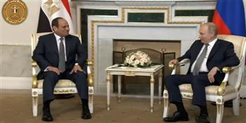 الرئيس السيسي: نحرص على تطوير التعاون الثنائي بين مصر وروسيا