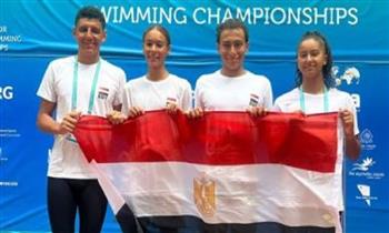 منتخب السباحة البارالمبية يصل إنجلترا للمشاركة ببطولة العالم