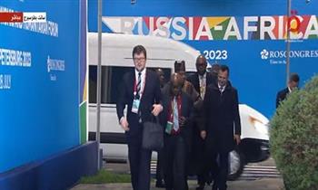 توافد القادة المشاركين في فعاليات اليوم الثاني للقمة الإفريقية الروسية
