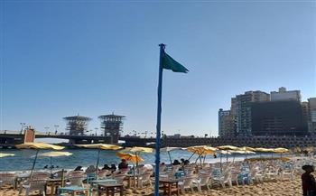 «مصايف الإسكندرية»: رفع الرايات الخضراء بجميع الشواطئ ونسبة الإشغال بالقطاع الشرقي 100%