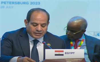 السيسي: مصر كانت دوما رائدة وسباقة في انتهاج مسار السلام