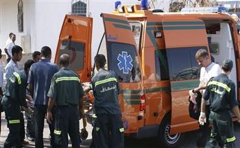إصابة 26 شخص في حادث انقلاب أتوبيس على طريق السخنة