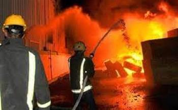 الحماية المدنية تسيطر على حريق داخل مخزن وقود بطريق مصر السويس الصحراوي