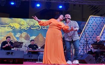 فاطمة محمد تشدو بحب الوطن في احتفال 30 يونيو بالهناجر (صور) 