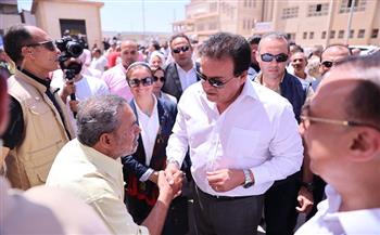 وزير الصحة يتفقد مقر حملة «100 يوم صحة» بمنطقة بشاير الخير بالإسكندرية 