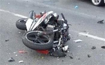 إصابة 3 أشخاص بحادث انقلاب دراجة نارية في بني سويف