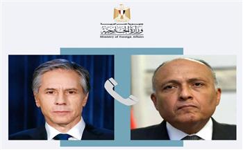 وزيرا خارجية مصر وأمريكا يبحثان هاتفيا العلاقات والقضايا الإقليمية والدولية