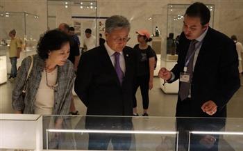 سفير كوريا الجنوبية يزور المتحف القومي للحضارة المصرية