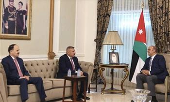 رئيس الوزراء الأردنى يستقبل وزير الداخلية العراقي