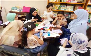 ورش حياكة وخط عربي للأطفال بثقافة أسيوط بمبادرة «ثقافتنا فى إجازتنا»
