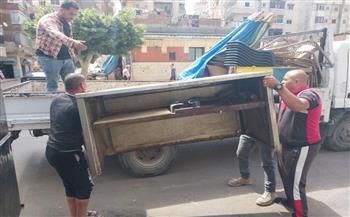 إزالة إشغالات خلال حملات مكثفة بالإسكندرية