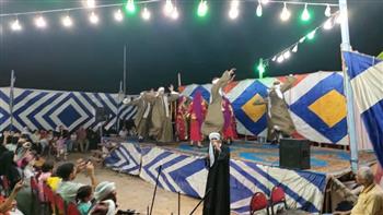 شاطئ جمصة يستقبل استعراضات فرقة ملوي الشعبية ضمن ليالي "ثقافتنا في إجازتنا" 