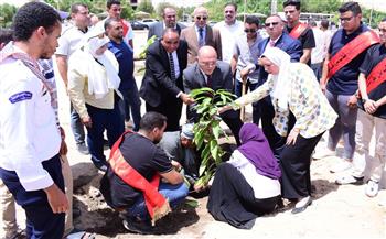 «النعماني» يدشن مبادرة 100 مليون شجرة مثمرة بالمقر الجديد لجامعة سوهاج