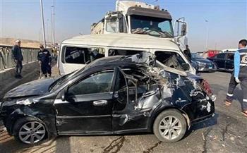 عربية ولعت .. مصرع 3 أشخاص إثر حادث تصادم بالمنوفية