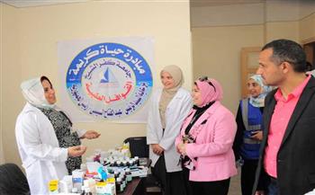جامعة كفر الشيخ تطلق قافلة طبية ضمن مبادرة «أنت الحياة» لقرية الزعفران