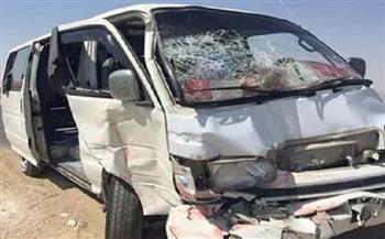 العناية الإلهية تنقذ 3 أشخاص من موت محقق في حادث تصادم بطريق إسكندرية الصحراوي