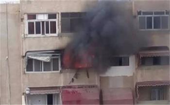 نشوب حريق هائل داخل شقة سكنية بإمبابة.. والدفع بـ3 سيارت إطفاء