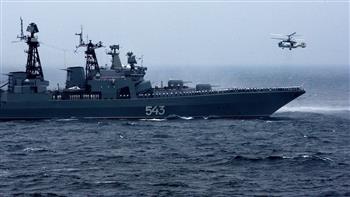 سفن روسية وصينية تدمر غواصة معادية وهمية