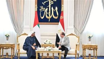 «العربي للدراسات الاستراتيجية» يكشف كواليس لقاء الرئيس السيسي ونظيره الإماراتي 
