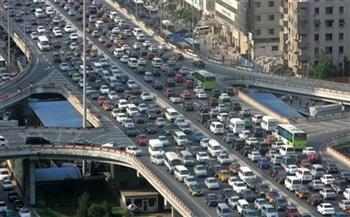 النشرة المرورية.. كثافات عالية في شوارع القاهرة والجيزة 